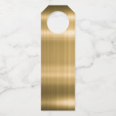 Gold Welcome Hospitality Bottle Neck Labels (Achterkant)