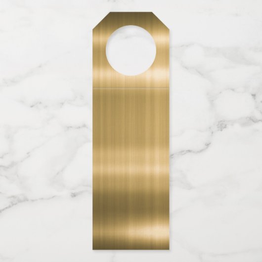 Gold Welcome Hospitality Bottle Neck Labels (Achterkant)