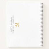 Gold Wereldkaart Adventure Destination Guest Notitieboek (Achterkant)