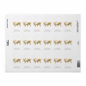 Gold Wereldkaart Wander Mini Snoep Bar Wrappers Etiket (Full Sheet)