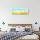 Gold Wheat Field Blue sky Oil Painting Summer Canvas Afdruk (Insitu (Slaapkamer))