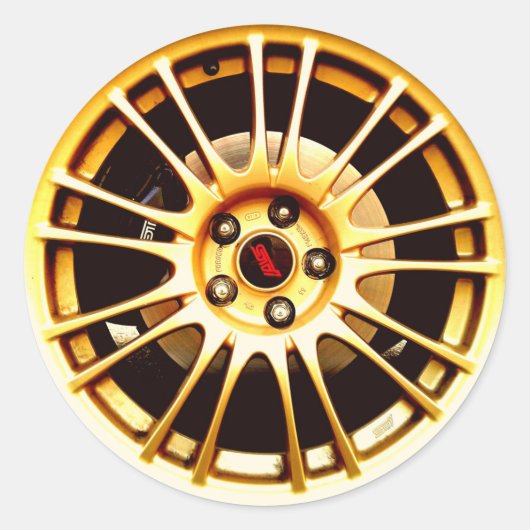 Gold Wheel Sticker (Voorkant)
