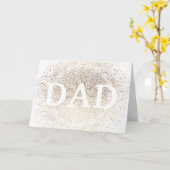 Gold Whimsical DAD Formal Elegant Vaderdag Kaart (Gele Bloem)