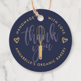 Gold Whisk Bakery Bedankt voor je QR-code Bedankjes Labels