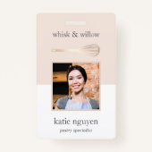 Gold Whisk Bakery/Caterer Employee Photo ID Badge (Voorkant)