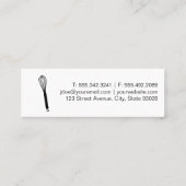 Gold Whisk Chef Mini Visitekaartje (Achterkant)