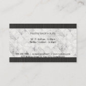 Gold Whisk Logo | Achtergrond marmer Visitekaartje (Achterkant)