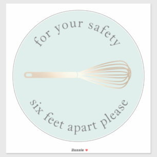 Gold Whisk   Maatschappelijke vervormingsvloer bak Sticker