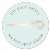 Gold Whisk | Maatschappelijke vervormingsvloer bak Sticker (Voorkant)