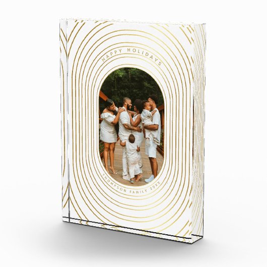 Gold White Aangepast kerstblok voor fotoserie Fotoblokken (Rechts)