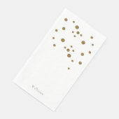 Gold & White aangepaste vakantie Servet (Hoek)