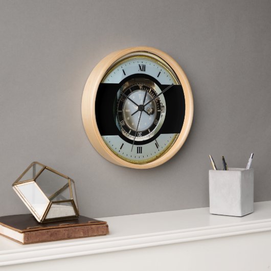 gold white and black modern clock (Kantoor)