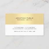 Gold White Appointherinnering Sjabloon legant Afsprakenkaartje (Achterkant)