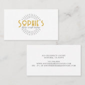 Gold White Baker Bakery Logo Visitekaartje (Voorkant / Achterkant)