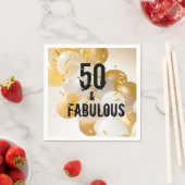 Gold White Balloons 50 en Fabulous Servet (Insitu)