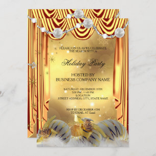 Gold White Baubles kerstfeestdag Kaart