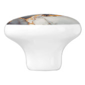 Gold White Black Marmer Keramische Knop (Zijkant)