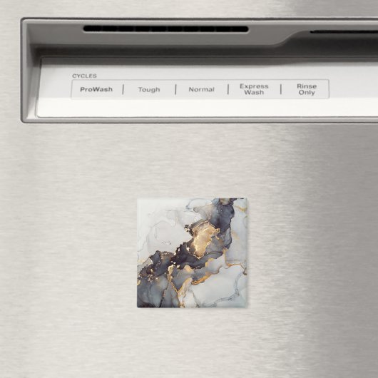 Gold White Black Marmer Magneet (Insitu (Vaatwasser))