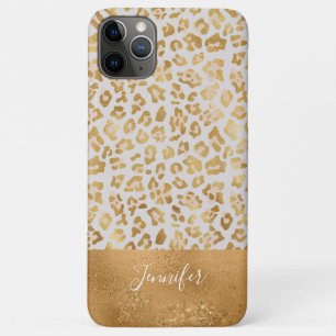 Gold White Bling Luxe reserveblad afdrukken Case-Mate iPhone Case
