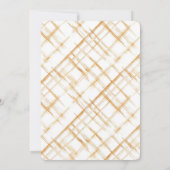 Gold White Caramel Sweet Love Heart Wedding Kaart (Achterkant)