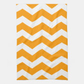 Gold & White Chevron Theedoek (Verticaal)