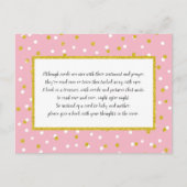 Gold White Confetti Books voor Baby + aangepaste k Briefkaart (Voorkant)