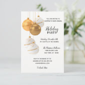 GOLD White Corporate Kantoor Company, HOLIDAAG PAR Kaart (Staand voorkant)