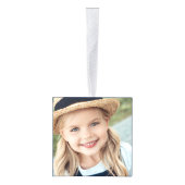 Gold White Damatian Photo Merry kerst Decoratie (Rechts)