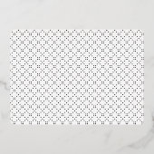 Gold White, eenvoudig Afstudeerder script 4 foto's Folie Uitnodiging (Achterkant)