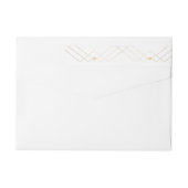 Gold White Elegance Diamond Geo Deco Wedding (Achterkant)