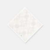 Gold White Elegance Diamond Geo Deco Wedding Servet (Hoek)
