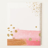 Gold White en roze Journal Planner (Achterkant)