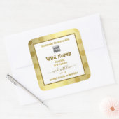 Gold White - Etiketten voor aangepaste Logo (Envelop)