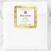 Gold White - Etiketten voor aangepaste Logo (Tas)