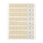 Gold White Gingham Pattern (Vel)