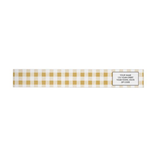 Gold White Gingham Pattern (Individueel)