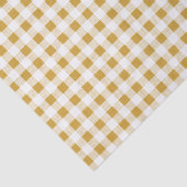 Gold White Gingham Pattern Tissuepapier (Detail)