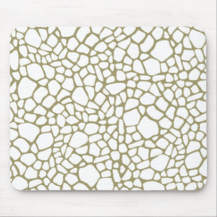 Gold White Giraffe afdrukken Muismat