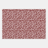 Gold White Glam-kerstluipaard afdrukken Inpakpapier Vel (Voorkant 3)