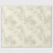 Gold White Glam Leopard Print Cadeaupapier (Vlak)