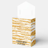 Gold White Glitter Boho Popular Tiger Collectie Bedankdoosjes (Geopend)