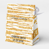 Gold White Glitter Boho Popular Tiger Collectie Bedankdoosjes (Achterkant)