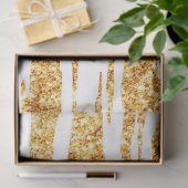 Gold White Glitter Boho Popular Tiger Collectie Tissuepapier (Geschenk)