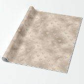 Gold White Glitz Glitter Diamonds Cadeaupapier (Uitgerold)