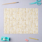 Gold White Glitz Stripes Tissuepapier (Craft)