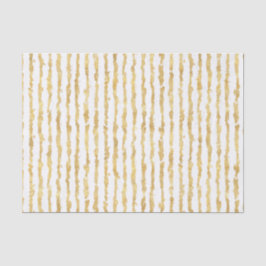 Gold White Glitz Stripes Tissuepapier