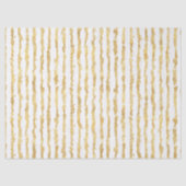 Gold White Glitz Stripes Tissuepapier (Voorkant)