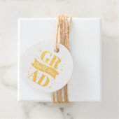 Gold & White Graduation Party Bedankjes Labels (Met doos)