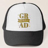Gold & White Graduation Party Trucker Pet (Voorkant)
