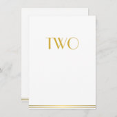 Gold White Great Gatsby Wedding Table Kaarten Twee (Voorkant / Achterkant)